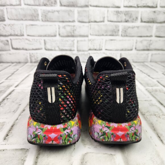 NOBULL Floral Diamond Mesh Runner Men's Size 11 Black Athletic Workout Sneakers - Picture 5 of 10